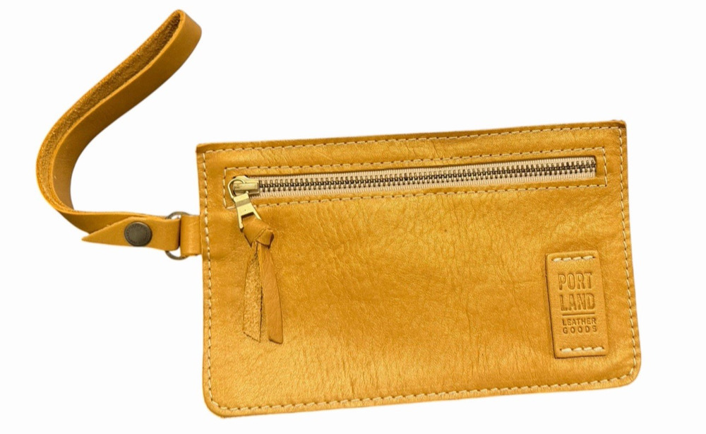 Portland Leather Adriana Pouch Wristlet Honeycomb Unicorn Rare